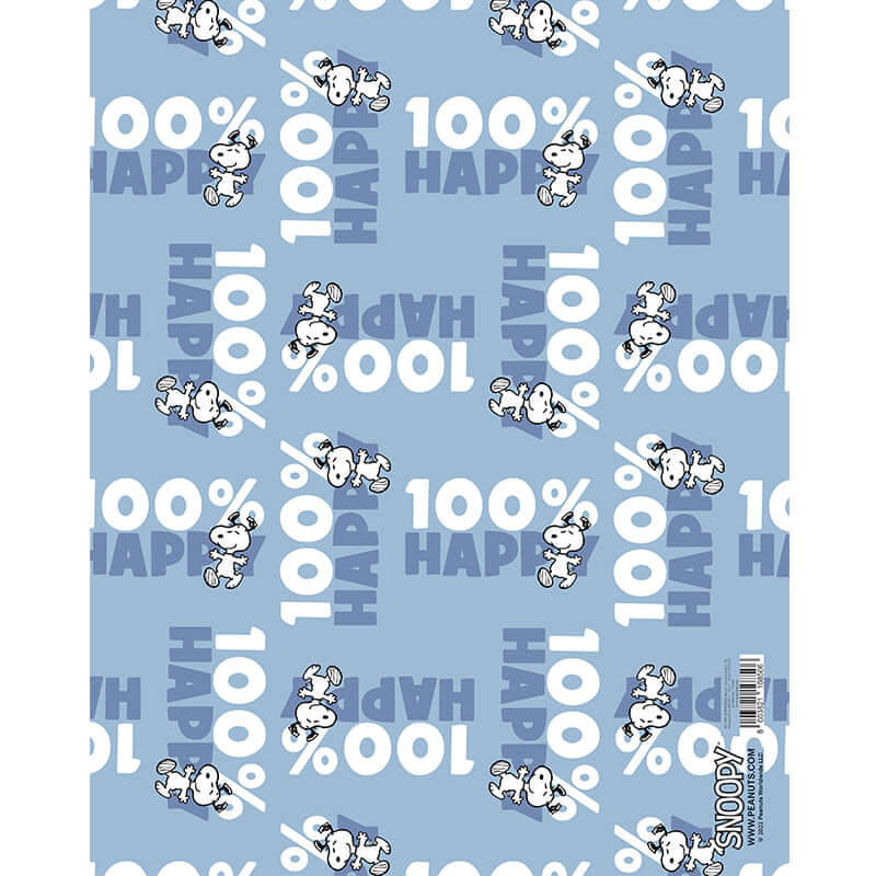 Carta Regalo Peanuts Snoopy Dimensioni 70 x 100 cm Fantasie Assortite Confezione 1 foglio