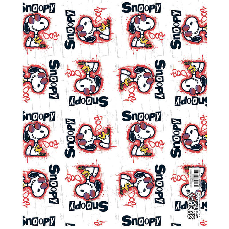 Carta Regalo Peanuts Snoopy Dimensioni 70 x 100 cm Fantasie Assortite Confezione 1 foglio