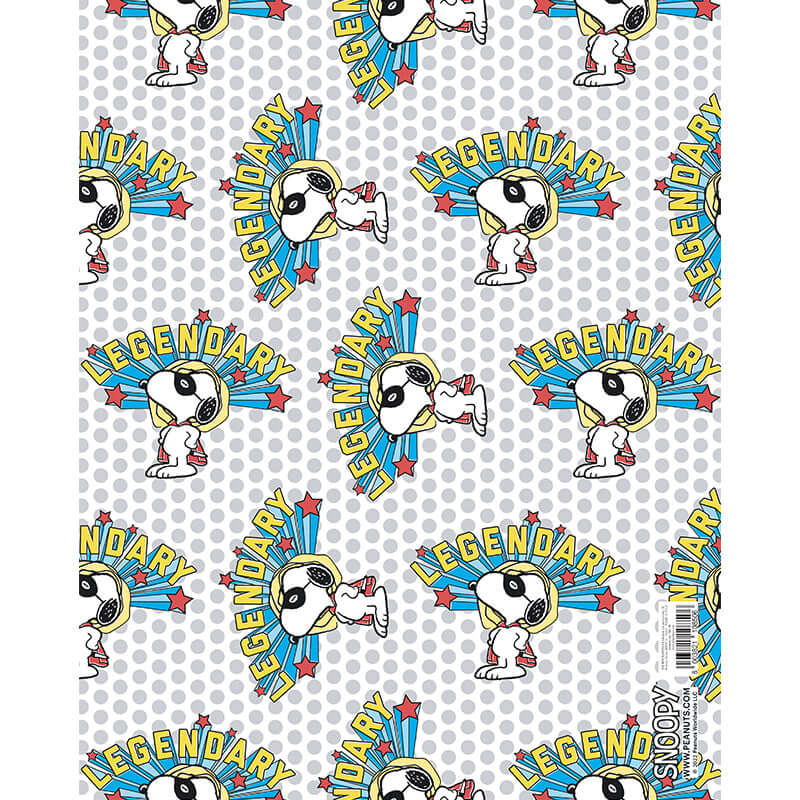 Carta Regalo Peanuts Snoopy Dimensioni 70 x 100 cm Fantasie Assortite Confezione 1 foglio