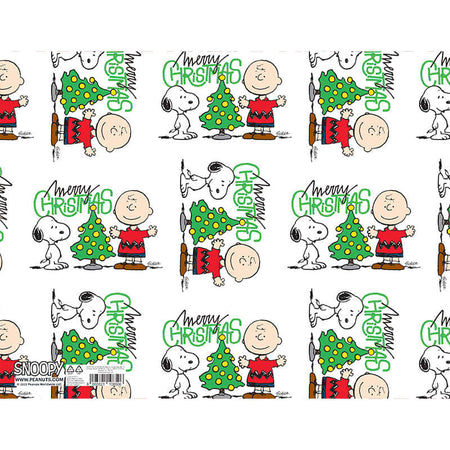 Carta Regalo Peanuts Snoopy Natalizia Merry Christmas