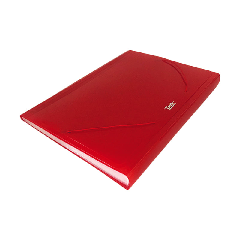 Porta Documenti Top Quality a Soffietto 12 Tasche Formato 22x30 cm Colore Rosso