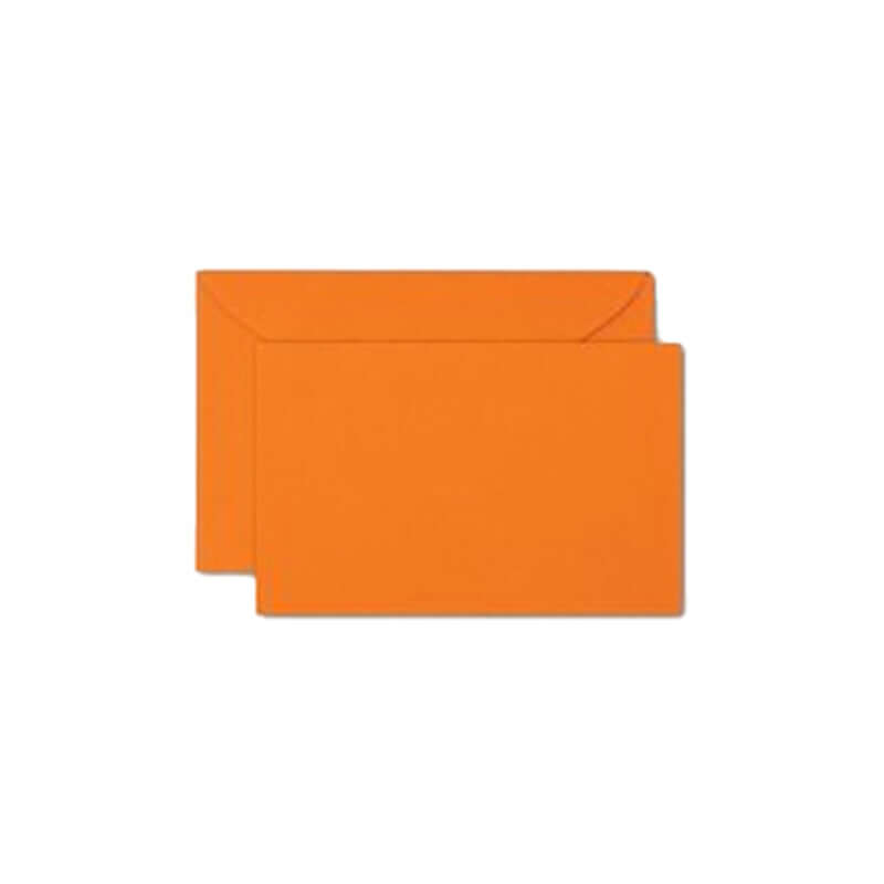 Busta con Cartoncino Bristol Formato 4 7,5x11,2 cm 10 Pezzi Colore Arancione Intenso