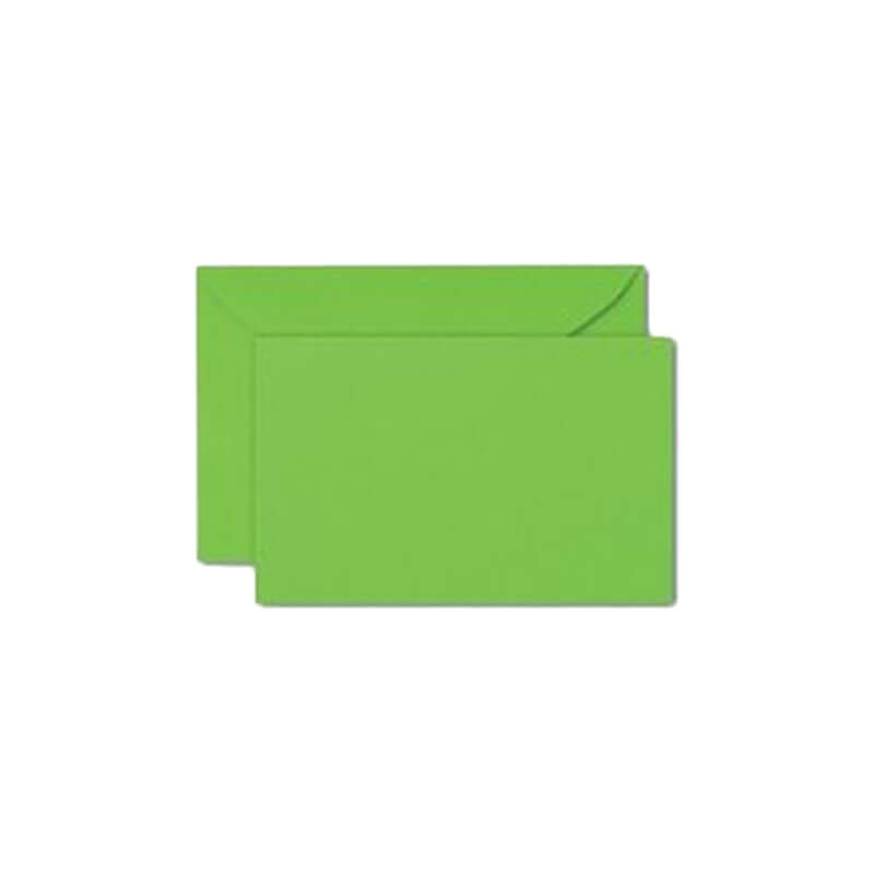 Busta con Cartoncino Bristol Formato 4 7,5x11,2 cm 10 Pezzi Colore Verde