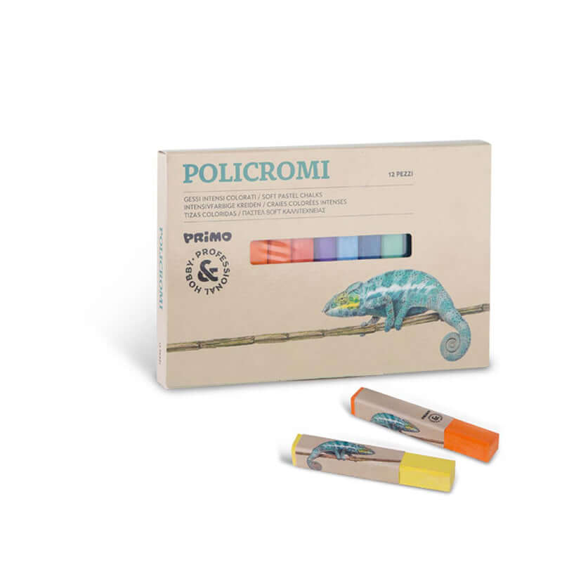 Gessi Policromi Primo Colori Assortiti Confezione 12 Pezzi