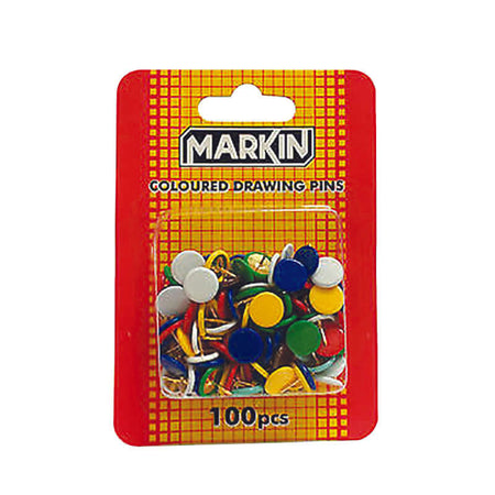 Puntine Kohinoor Markin Ricoperte Colori Assortiti Confezione 100 Pezzi