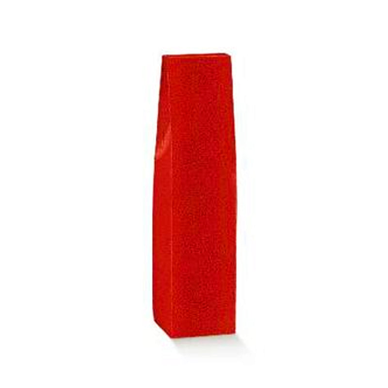 Scatola di Cartone per 1 Bottiglia Misura 9x9x37 cm Colore Rosso