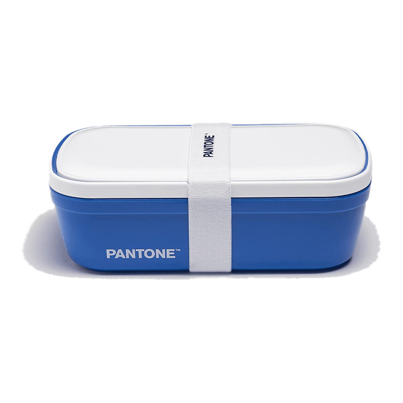 Portapranzo Lunch Box Pantone Stile Bento con Divisorio Interno Colore Blu