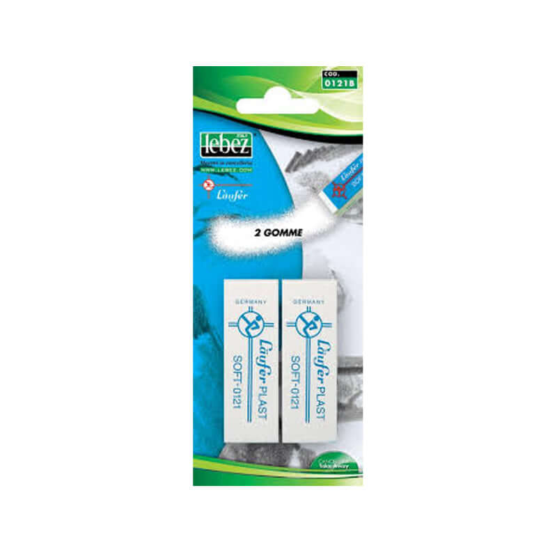 Gomma per Matita Laufer Plast Confezione 2 Pezzi