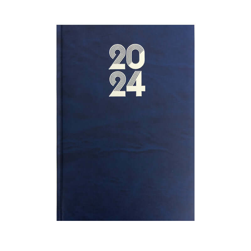 Agenda Giornaliera 2024 Cangini Filippi Colore Blu Dimensioni 14,5 x 21 cm