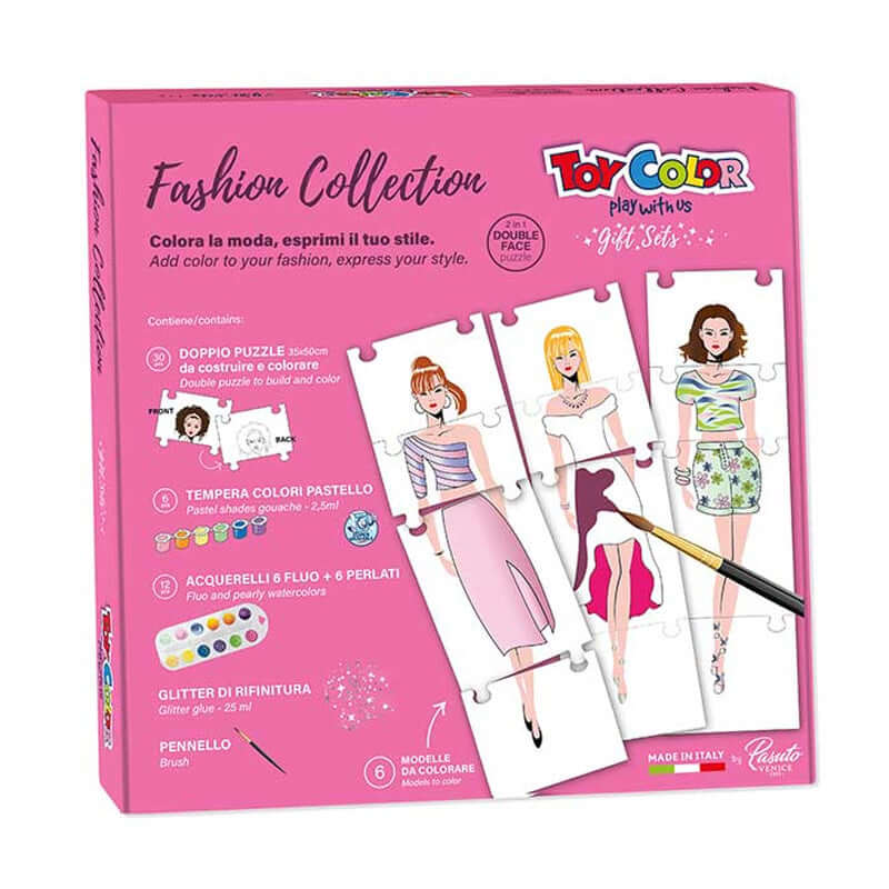 Toy Color Fashion Collection Gift Set Puzzle e Colori