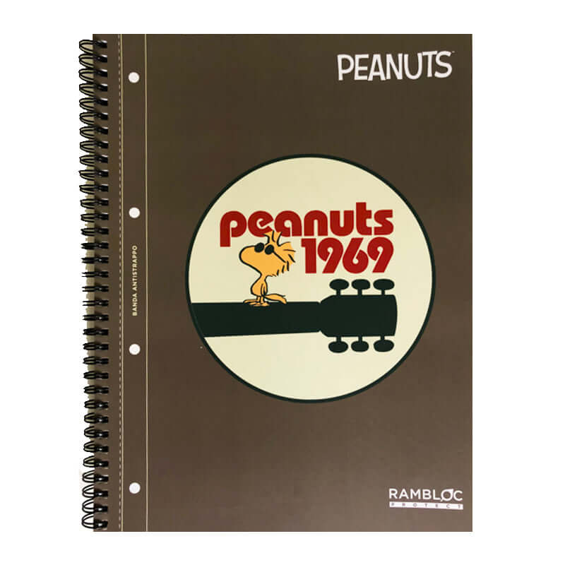 Quaderno Maxi Spiralato Rambloc Banda Antistrappo Peanuts e Snoopy