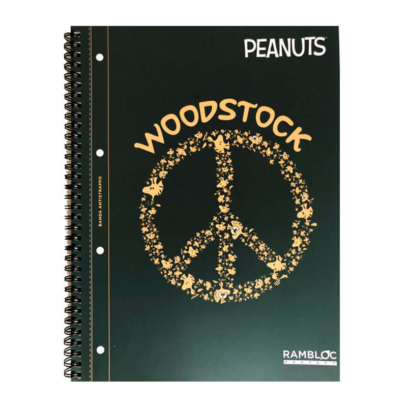 Quaderno Maxi Spiralato Rambloc Banda Antistrappo Peanuts e Snoopy