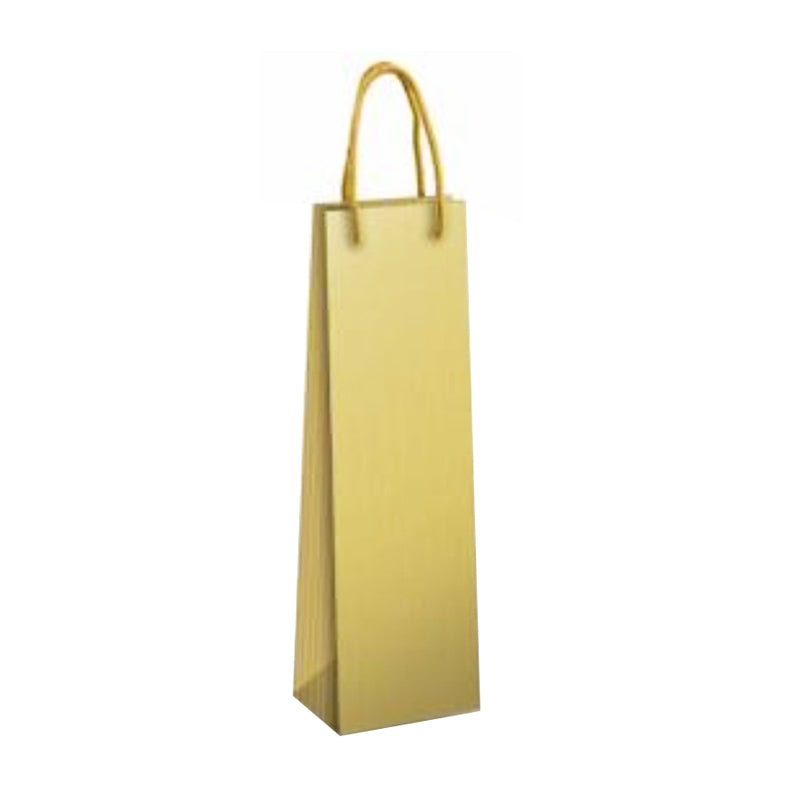 Shopper per Bottiglia Misura 12 x 9 x 39 cm Colore Oro