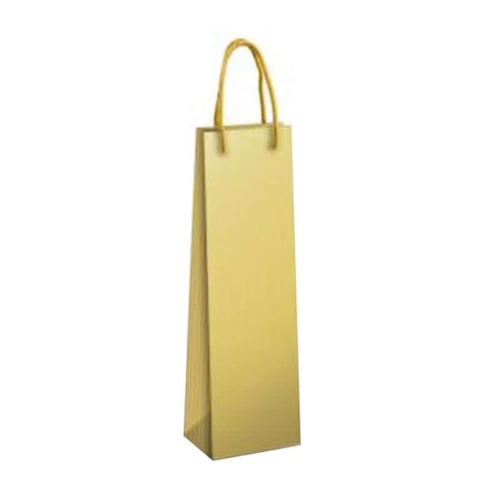 Shopper per Bottiglia Misura 12 x 9 x 39 cm Colore Oro