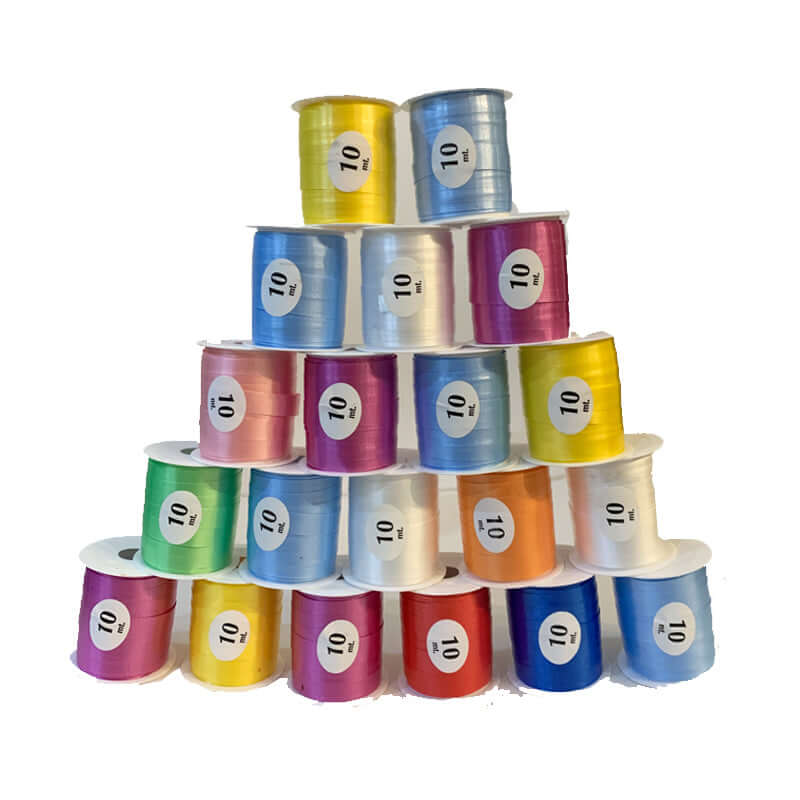Rocchette Nastro Reflex 10 mm x 10 m Confezione da 2 Pezzi Colori Assortiti Pastello