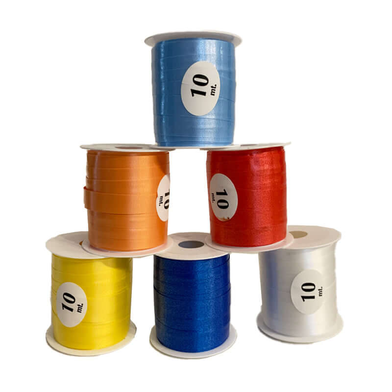 Rocchette Nastro Reflex 10 mm x 10 m Confezione da 2 Pezzi Colori Assortiti Pastello