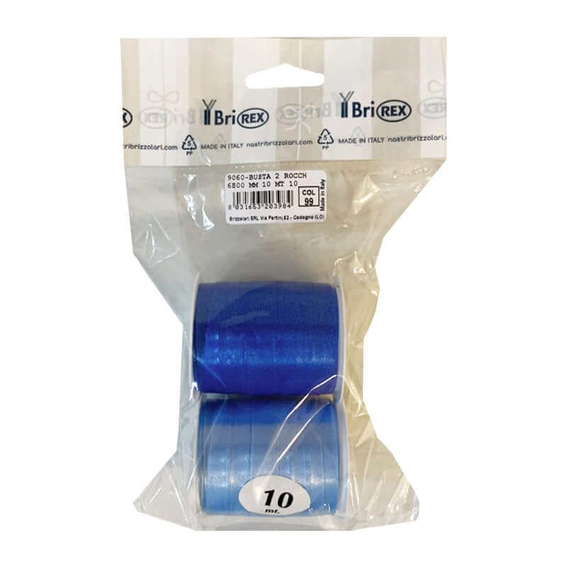 Rocchette Nastro Reflex 10 mm x 10 m Confezione da 2 Pezzi Colori Assortiti Pastello