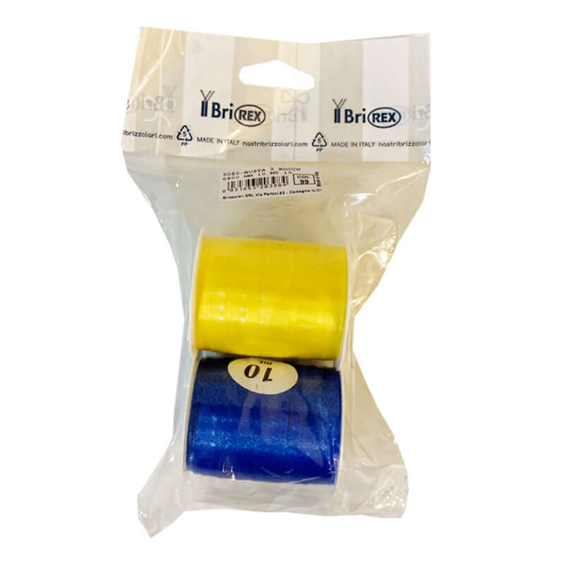 Rocchette Nastro Reflex 10 mm x 10 m Confezione da 2 Pezzi Colori Assortiti Pastello