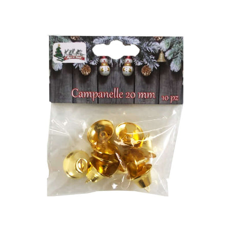 Campanelle Colore Oro Dimensioni 20 mm Confezione 10 Pezzi