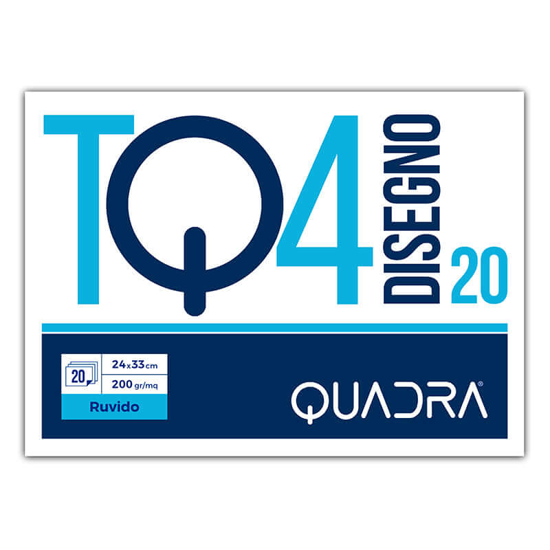 Blocco TQ4 20 Fogli 220 g Top Quality Colore Bianco