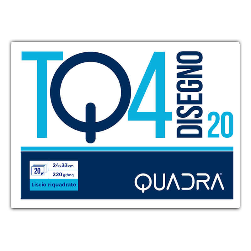 Blocco TQ4 20 Fogli 220 g Top Quality Colore Bianco