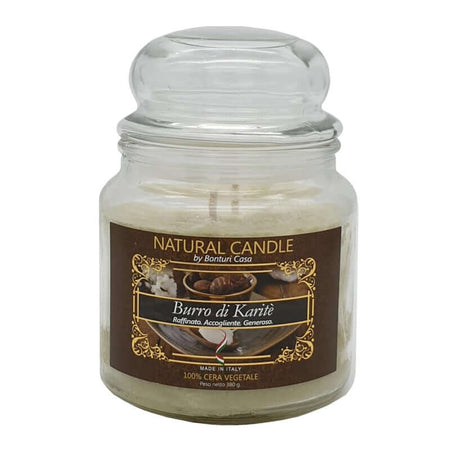 Candela Nature Candle by Bonturi Casa Fragranza Burro di Karitè 380 g