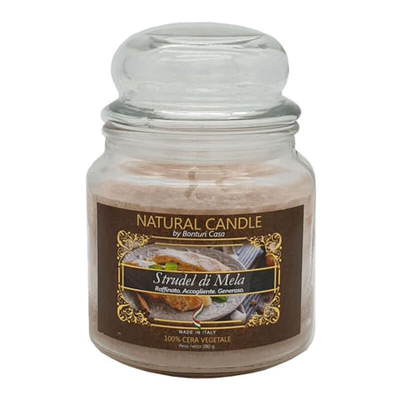 Candela Nature Candle by Bonturi Casa Fragranza Strudel di Mela 380 g