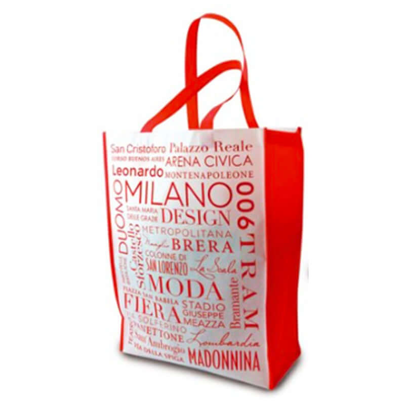 Shopper Milano Dimensioni 34 x 45 x 14 cm Tessuto non Tessuto Colore Bianco