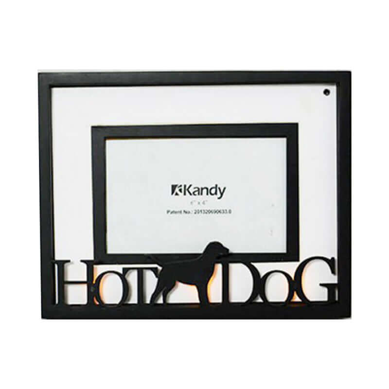 Portafoto a Led con Sensore per il tuo Cane con Scritta Hot Dog