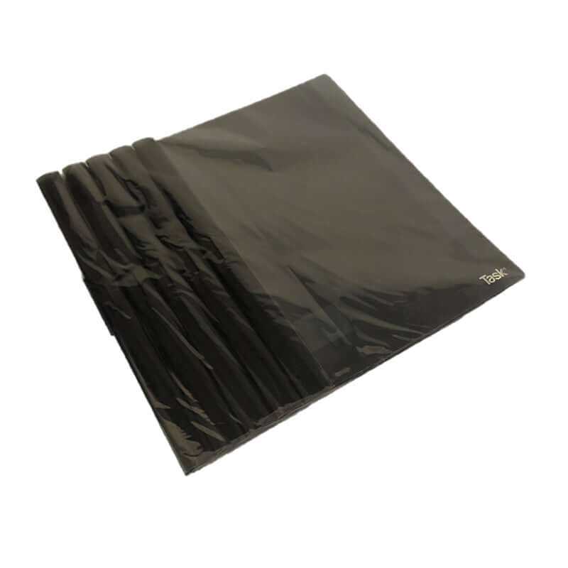 Cartelletta in Plastica PPL con Clip Laterale Ferma Fogli Formato 22x30 cm Colore Nero Confezione 5 Pezzi