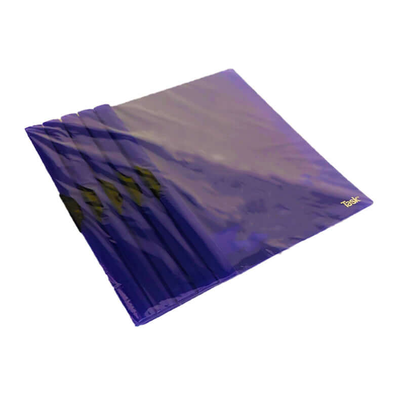 Cartelletta in Plastica PPL con Clip Laterale Ferma Fogli Formato 22x30 cm Colore Blu Confezione 5 Pezzi