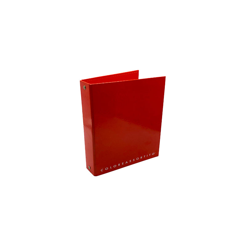Raccoglitore Formato Piccolo con 4 anelli da 30 mm Top Quality Colore Rosso
