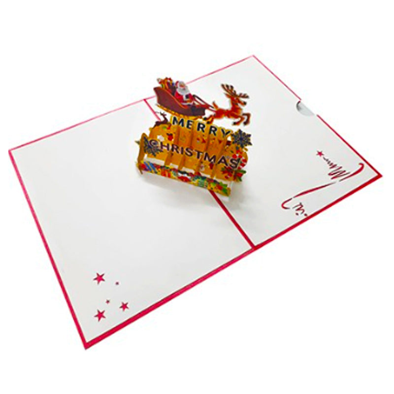 Bigliettini Natale 3D Merry Christmas