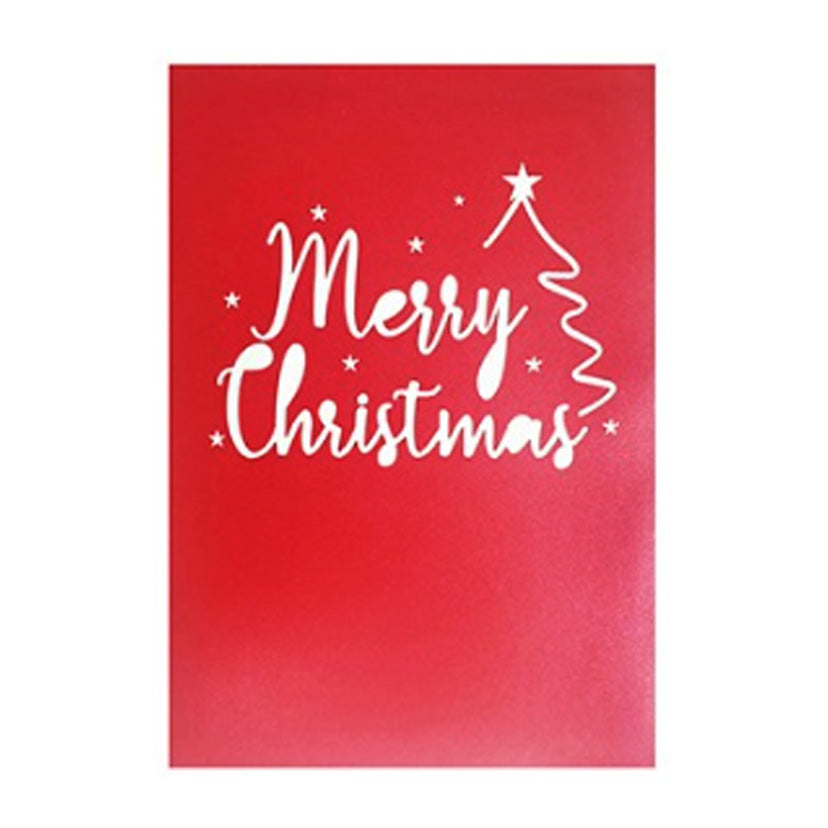 Bigliettini Natale 3D Merry Christmas