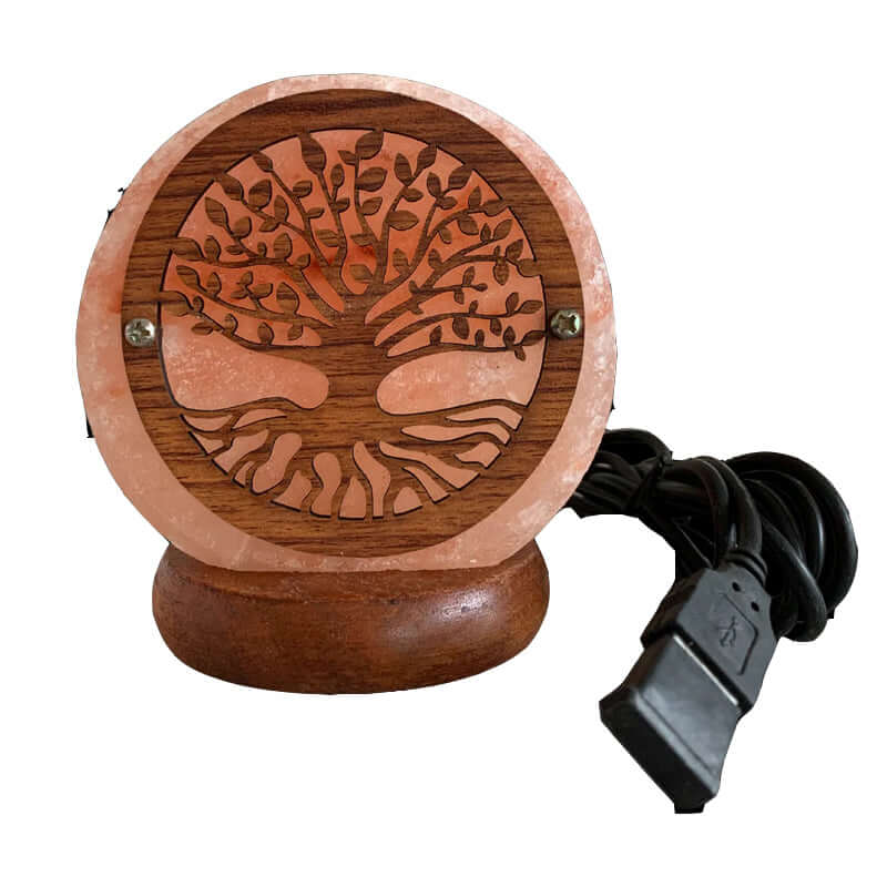 Lampade di Sale dell' Himalaya Albero della Vita