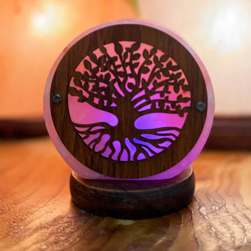 Lampade di Sale dell' Himalaya Albero della Vita