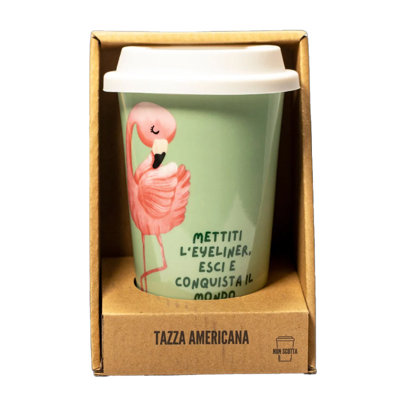 Tazza Americana Fenicottero