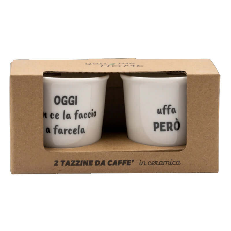 Tazzine Caffè Simpatiche Oggi Non ne la Faccio a Farcela