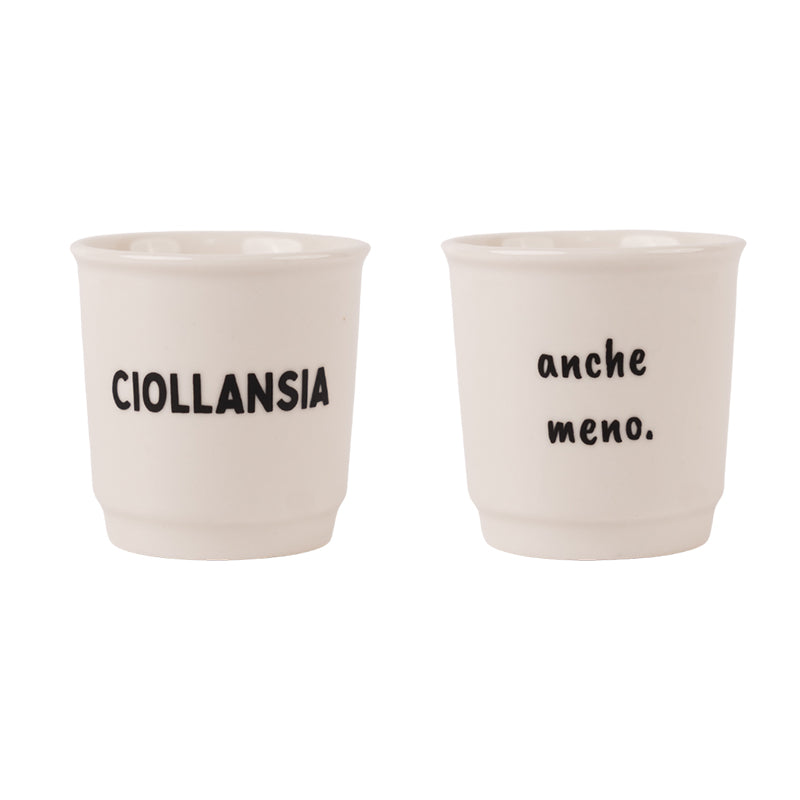 Tazzine Caffè Simpatiche Sorridi Ciollansia