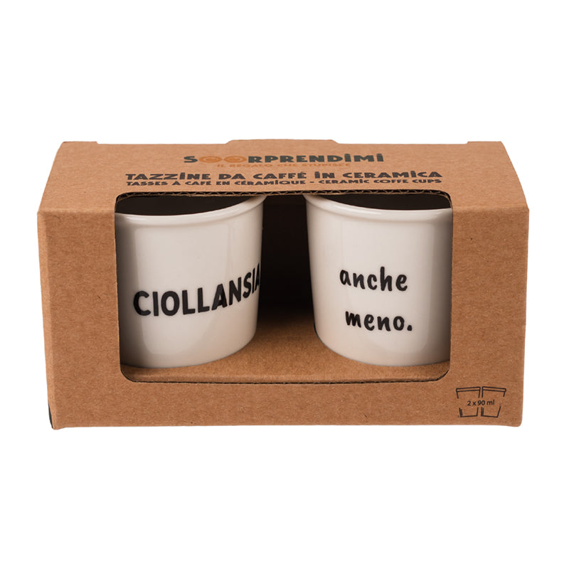 Tazzine Caffè Simpatiche Sorridi Ciollansia