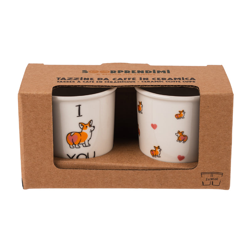 Tazzine Caffè Simpatiche Cane Corgi