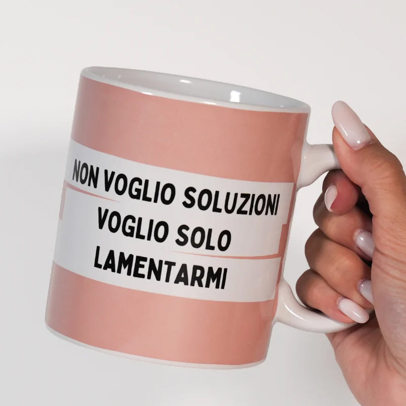 Tazza Maxi con Frasi Simpatiche Voglio Solo Lamentarmi
