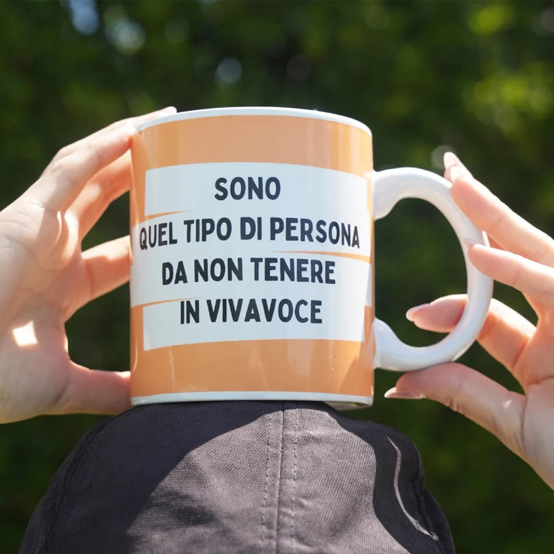 Tazza Maxi con Frasi Simpatiche Persona da non Tenere in Vivavoce