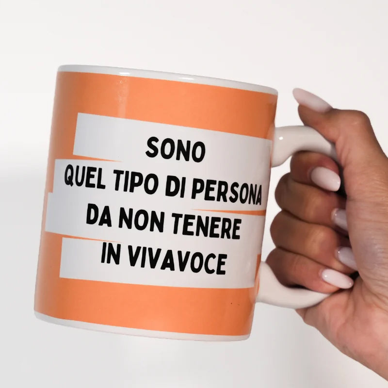 Tazza Maxi con Frasi Simpatiche Persona da non Tenere in Vivavoce
