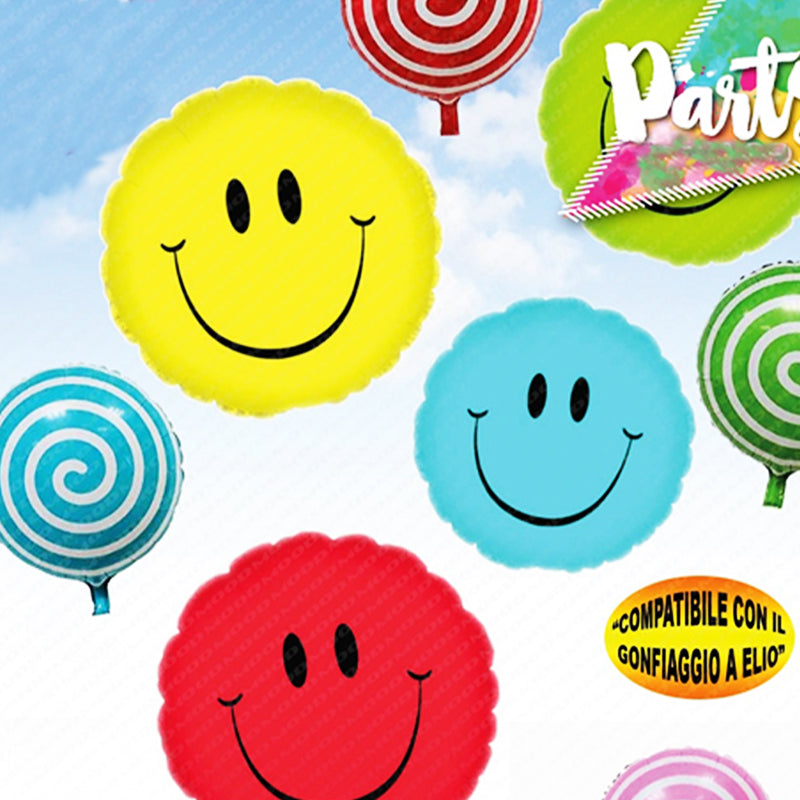 Palloncino Metal Balloon Smile Colore Giallo