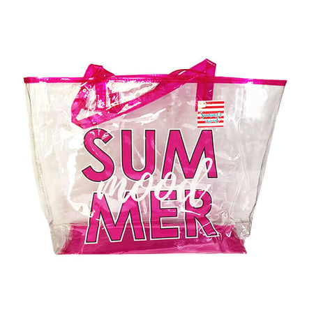 Borsa da Spiaggia Plastic Summer Colore Fucsia