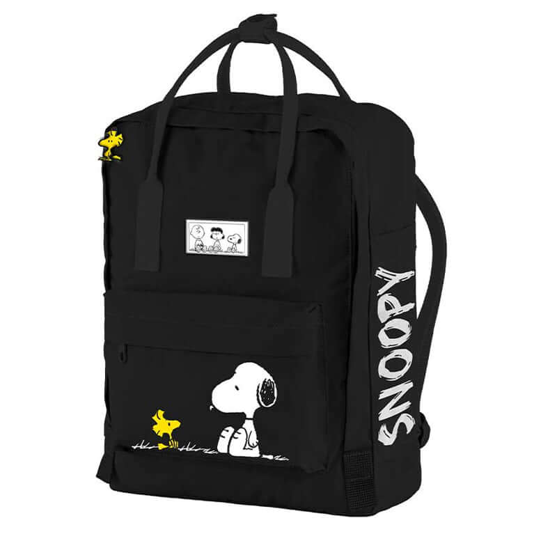 Zaino 2 Manici Peanuts Snoopy Colore Nero