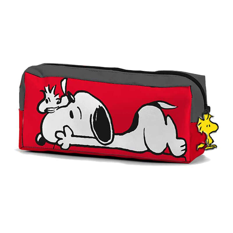 Bustina Rettangolare Peanuts Snoopy Colore Rosso e Grigio