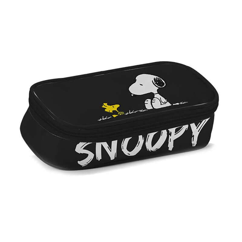 Bustina Ovale Peanuts Snoopy Colore Nero