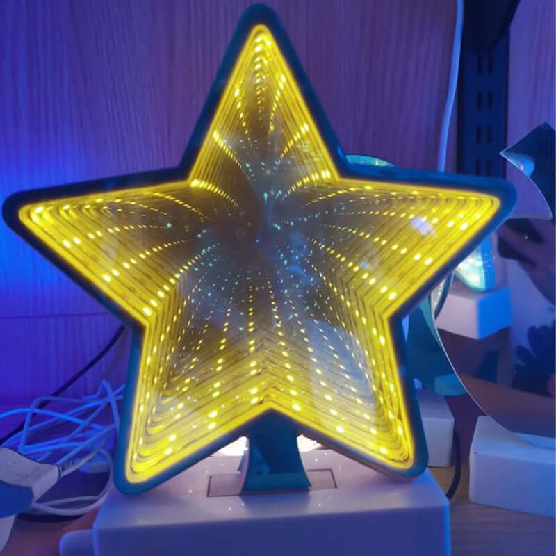 Lampada Neon LED 3D Tunnel Stella